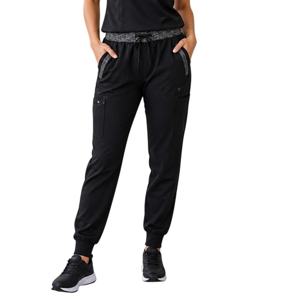 Dickies Scrub Pants Women‎ Large Petite Black Dynamix Jogger Cargo
